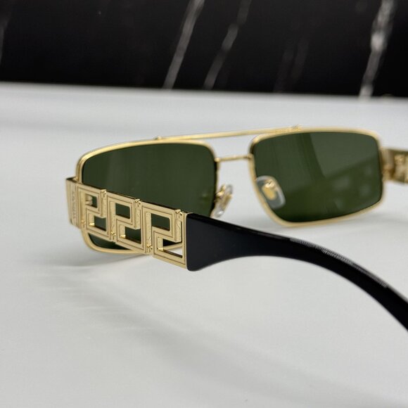 NEW VERSACE VE2257 1002/71 SUNGLASSES MOD 2257 GOLD UNISEX EYEWEAR VE2257 100271 - Picture 5 of 9